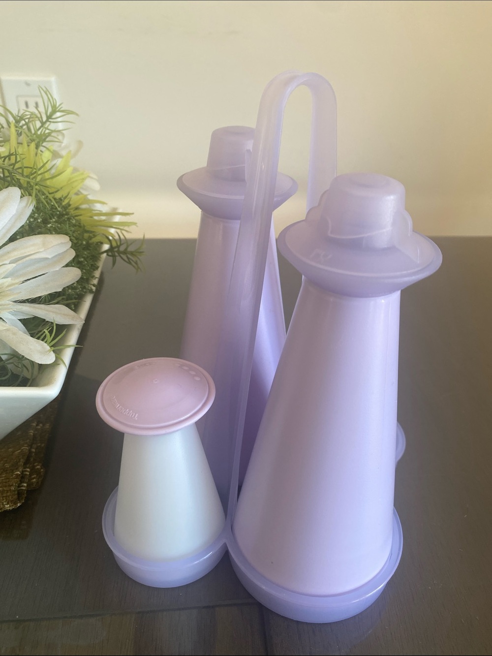 New🌈 Tupperware Lavender Oil Vinegar Salt Storage Containers